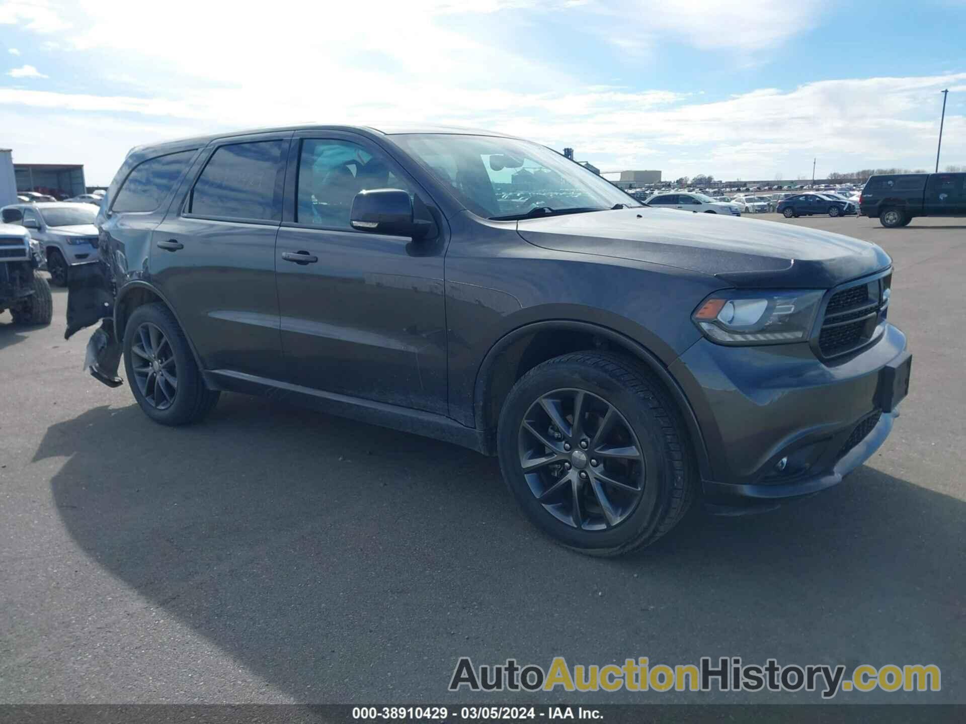 DODGE DURANGO GT AWD, 1C4RDJDGXHC860586