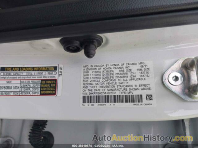 HONDA CR-V AWD EX, 2HKRW2H52MH672037