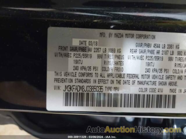 MAZDA CX-5 GRAND TOURING, JM3KFADM8J0385035