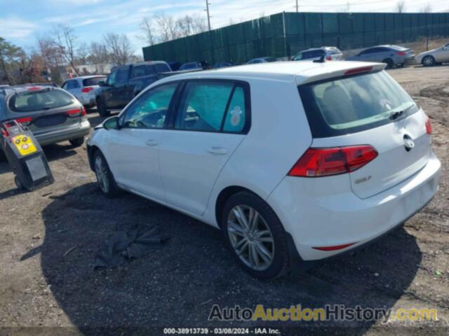 VOLKSWAGEN GOLF TDI SE 4-DOOR, 3VW2A7AU8FM044976