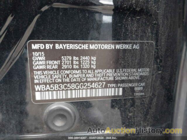 BMW 535I XDRIVE, WBA5B3C58GG254627