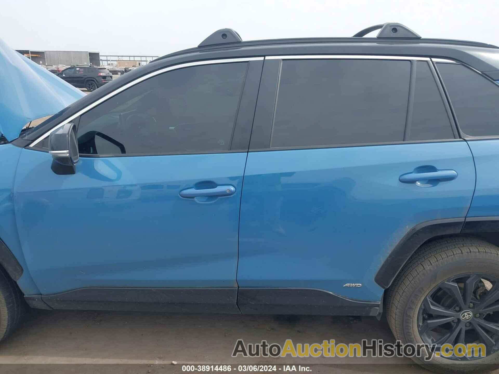 TOYOTA RAV4 XSE HYBRID, 4T3E6RFV6NU070908