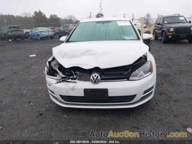 VOLKSWAGEN GOLF TSI S 4-DOOR, 3VW217AU5GM066256