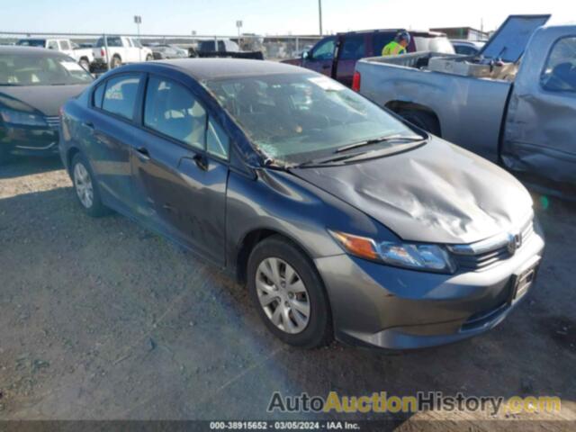 HONDA CIVIC LX, 2HGFB2F5XCH314517