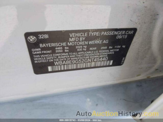 BMW 328 I SULEV, WBA8E9G52GNT45440