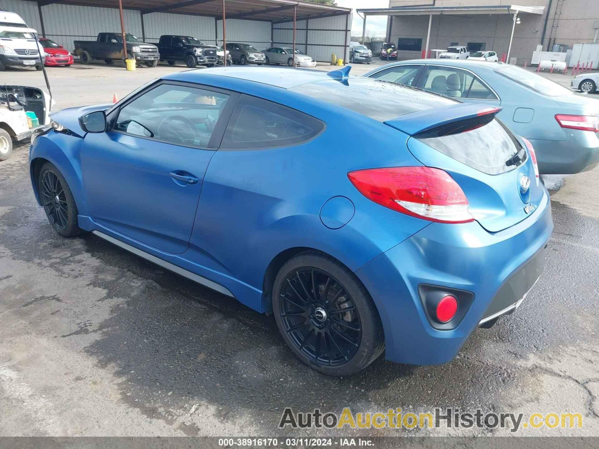 HYUNDAI VELOSTER TURBO RALLY EDITION, KMHTC6AE3GU258030