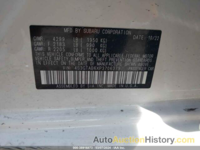 SUBARU IMPREZA BASE 5-DOOR, 4S3GTAB6XP3706379