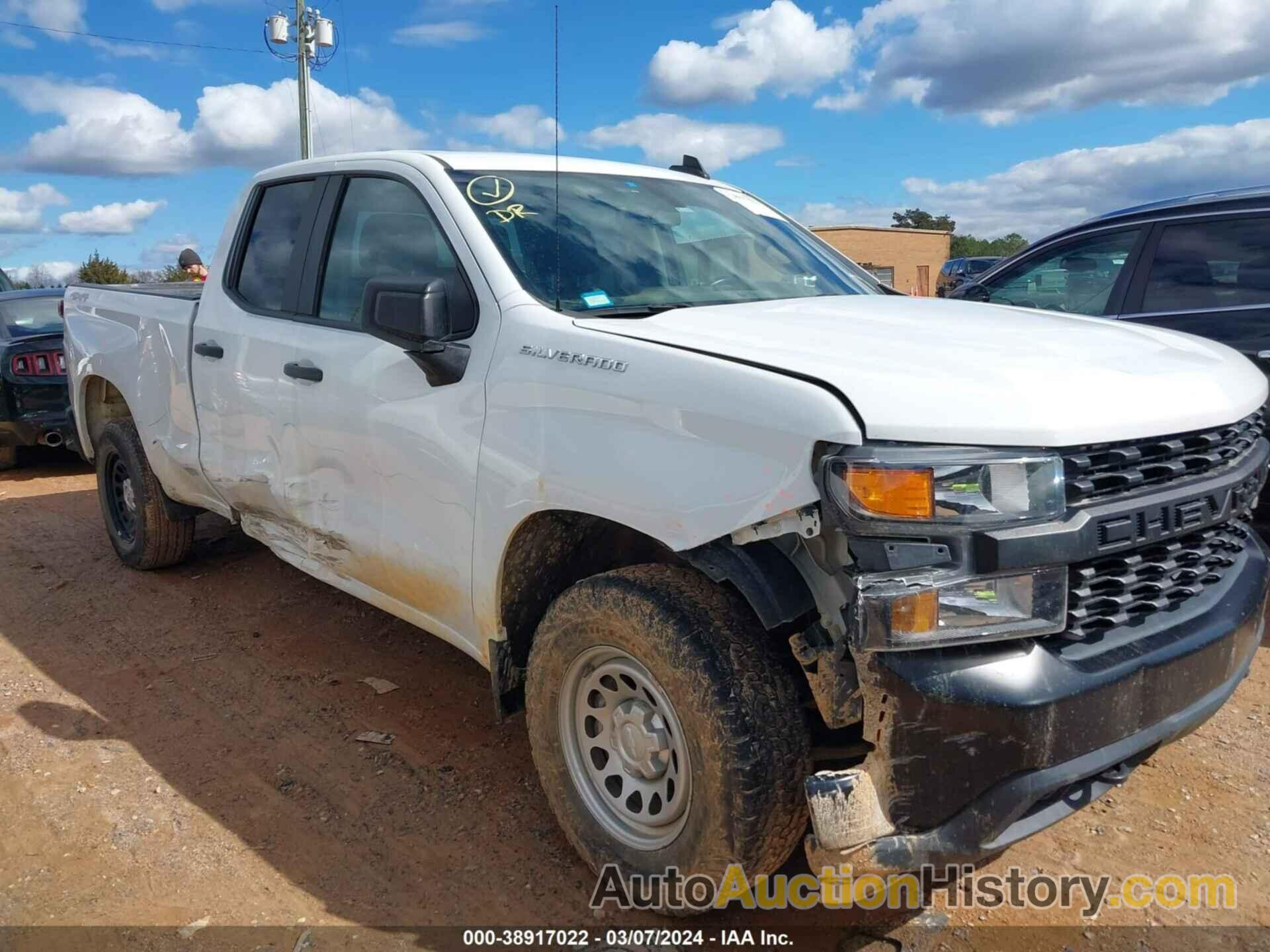 CHEVROLET SILVERADO 1500 4WD DOUBLE CAB STANDARD BED WT, 1GCRYAEH1LZ268480