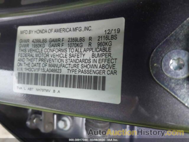 HONDA ACCORD LX, 1HGCV1F15LA046623