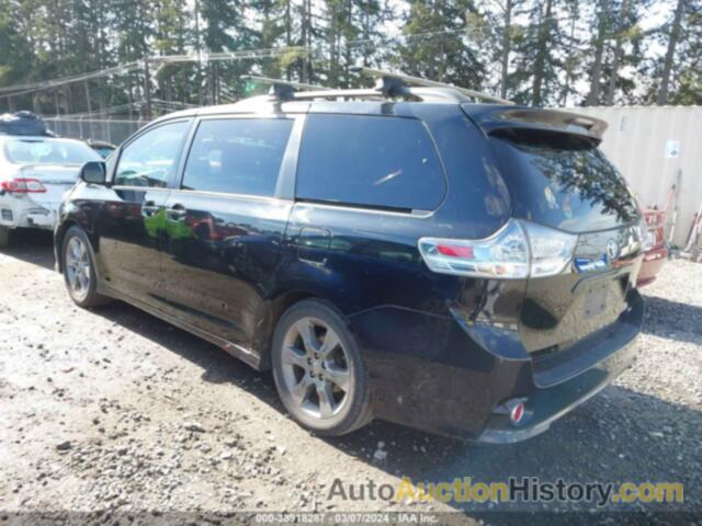 TOYOTA SIENNA SE 8 PASSENGER, 5TDXK3DC9CS239062