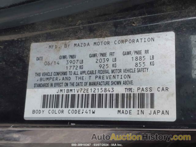 MAZDA MAZDA3, JM1BM1V72E1215843