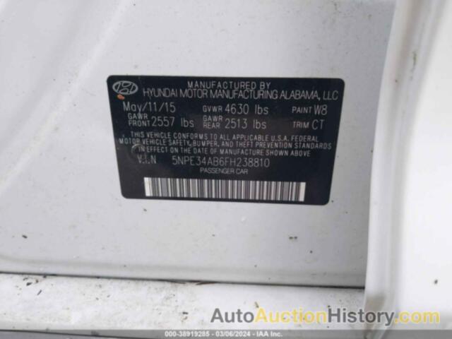 HYUNDAI SONATA LIMITED 2.0T, 5NPE34AB6FH238810