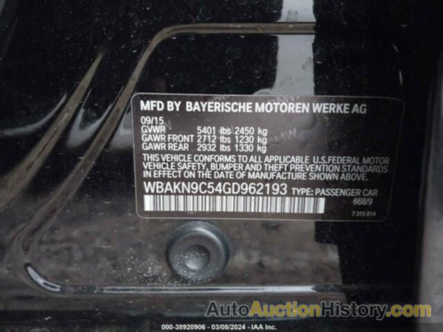 BMW 550 I, WBAKN9C54GD962193