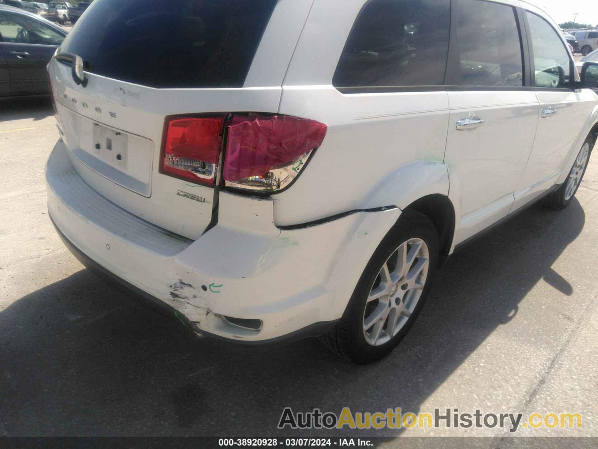 DODGE JOURNEY CREW, 3C4PDCDG4DT623822