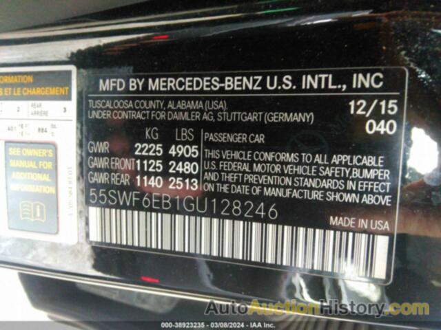 MERCEDES-BENZ C 450 AMG 4MATIC, 55SWF6EB1GU128246