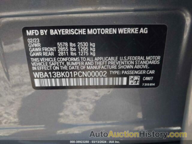 BMW M550 I XDRIVE, WBA13BK01PCN00002