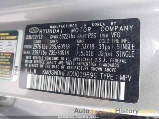 HYUNDAI SANTA FE GLS, KM8SNDHF7DU019696