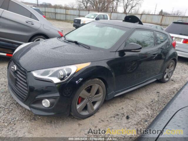 HYUNDAI VELOSTER TURBO W/BLACK, KMHTC6AE9DU110959