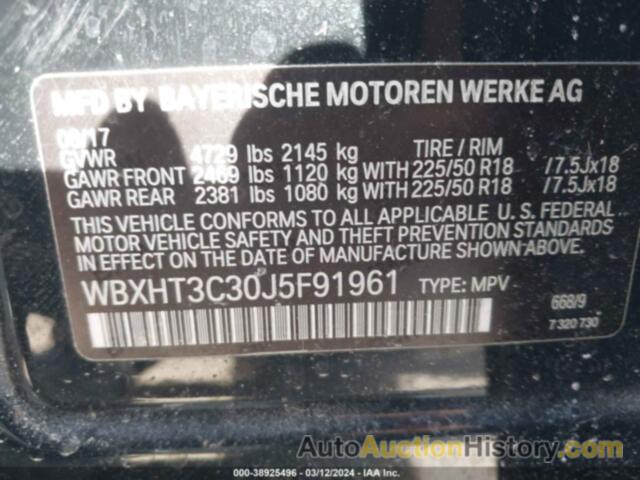 BMW X1 XDRIVE28I, WBXHT3C30J5F91961
