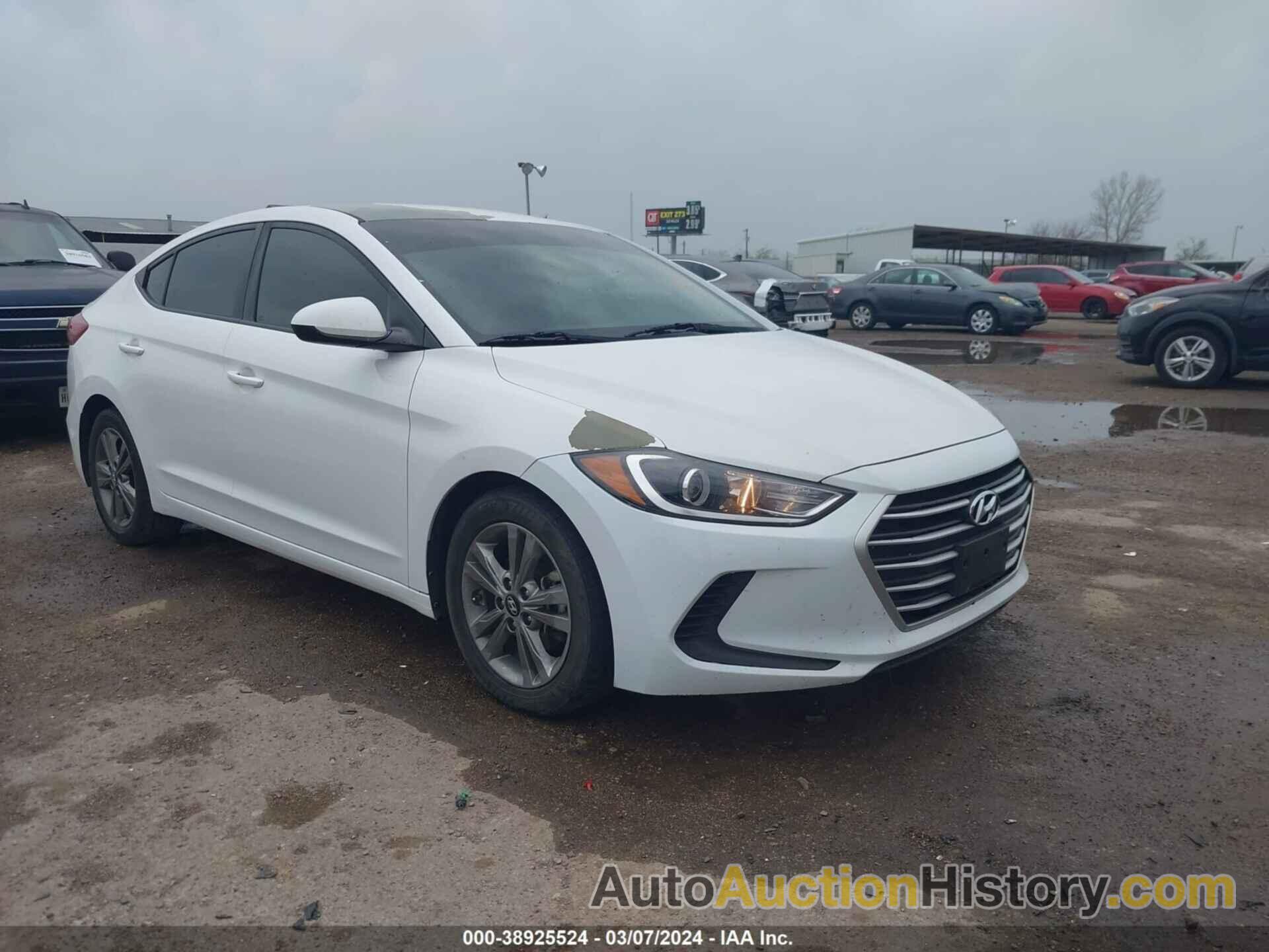 HYUNDAI ELANTRA SEL/VALUE/LIMITED, 5NPD84LF9JH237477