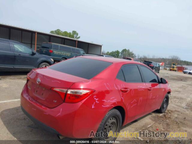 TOYOTA COROLLA LE, 2T1BURHE9KC153633