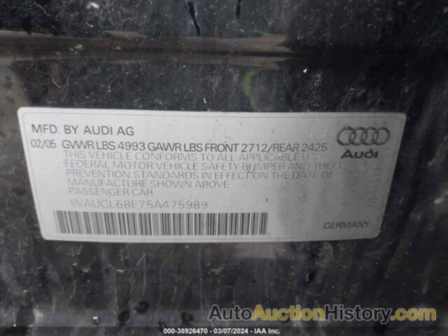 AUDI S4 4.2, WAUGL68E75A475989