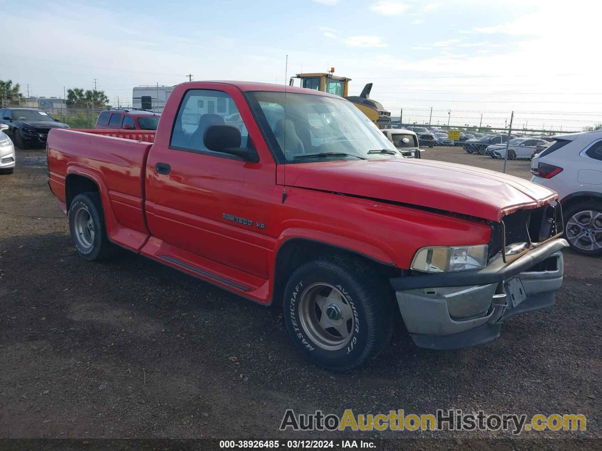 DODGE RAM 1500 ST/WS, 1B7HC16X3WS569040