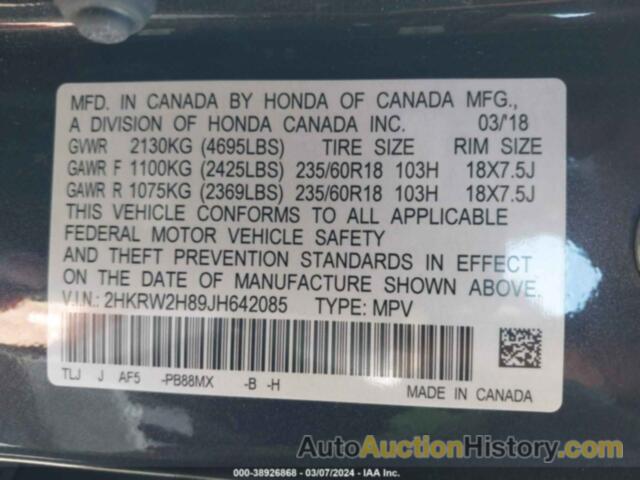 HONDA CR-V, 2HKRW2H89JH642085