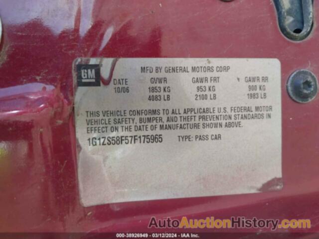 CHEVROLET MALIBU LS, 1G1ZS58F57F175965