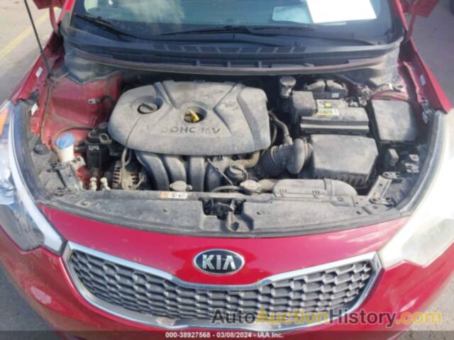 KIA FORTE LX, KNAFX4A6XE5063503