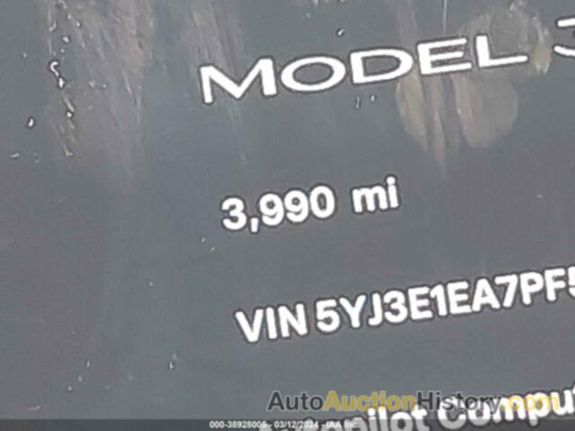 TESLA MODEL 3 REAR-WHEEL DRIVE, 5YJ3E1EA7PF555366