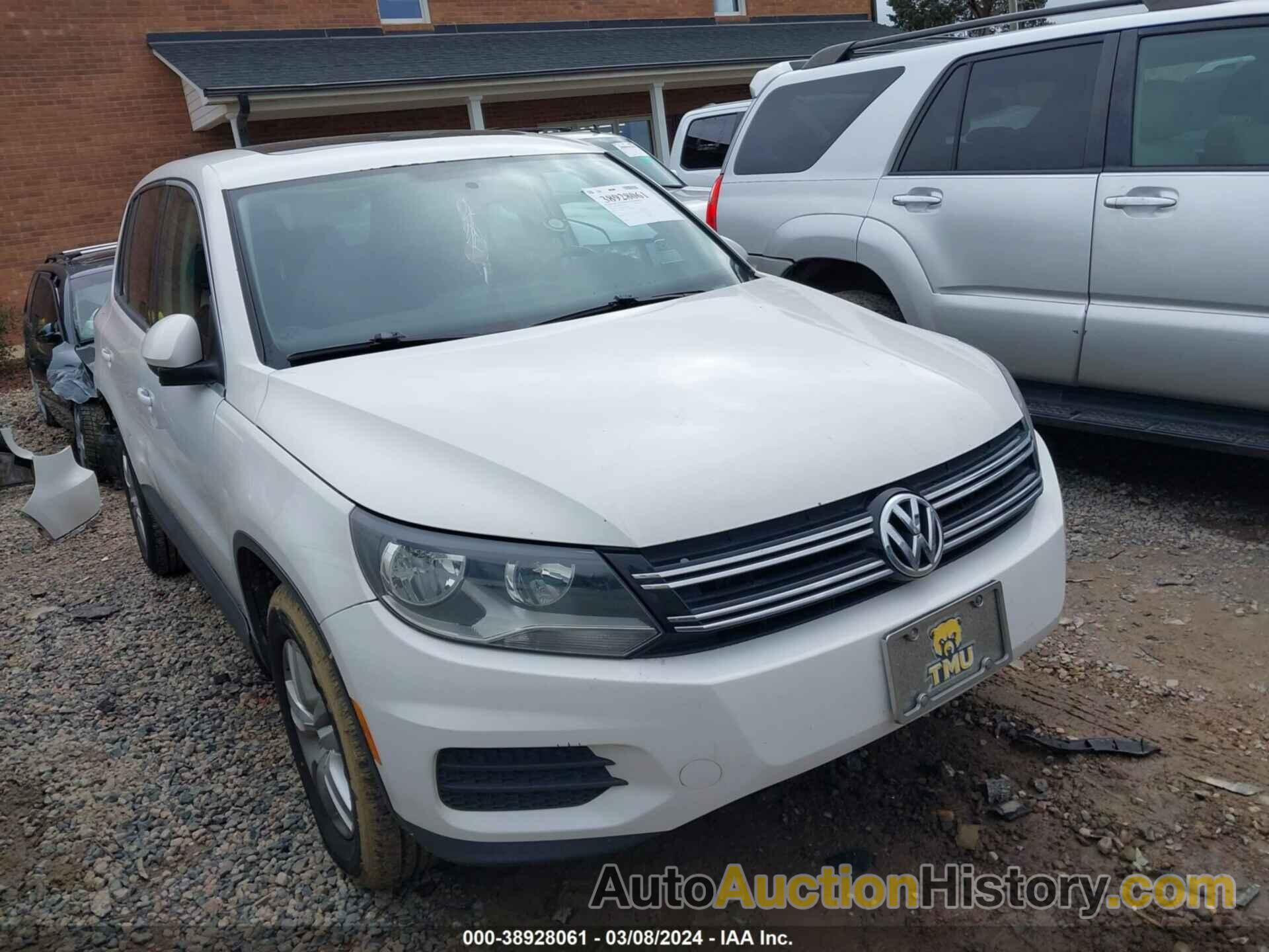 VOLKSWAGEN TIGUAN S/SE/SEL, WVGAV3AXXDW616080