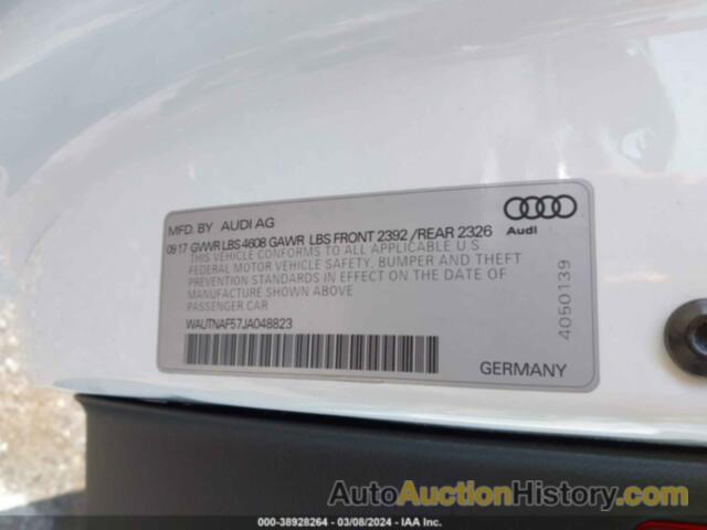 AUDI A5 2.0T PREMIUM, WAUTNAF57JA048823