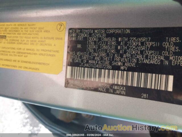 LEXUS RX 330, JTJHA31U240072386