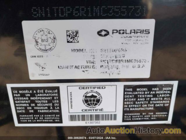 POLARIS 650 INDY VR1, SN1TDP6R1MC355731