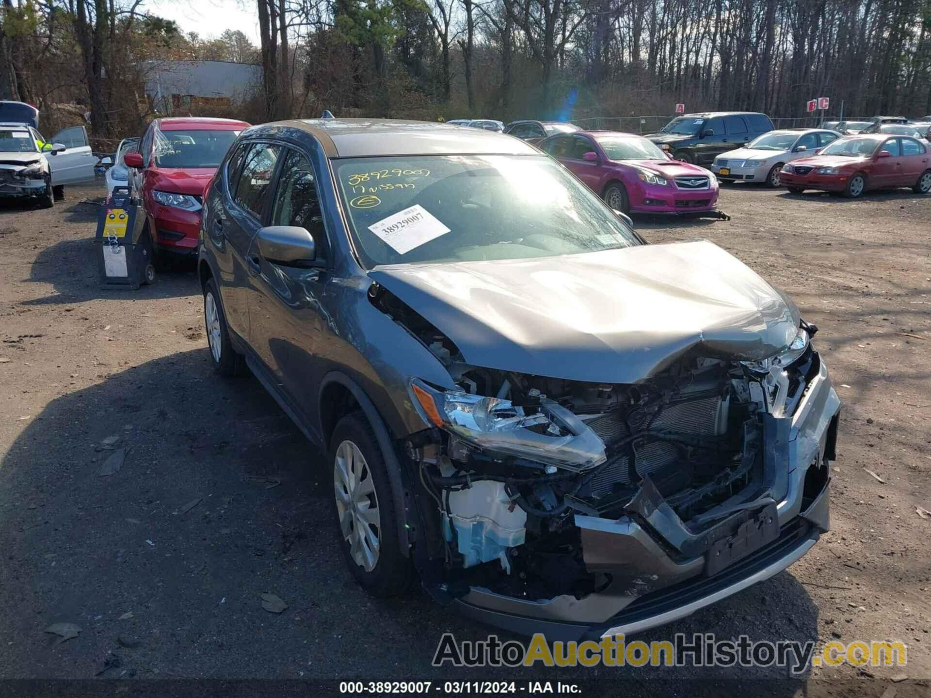 NISSAN ROGUE S, JN8AT2MV5HW263126