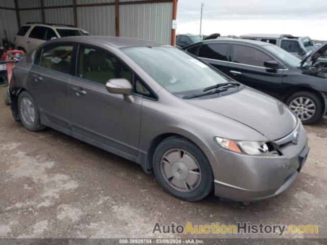 HONDA CIVIC HYBRID, JHMFA36288S019041