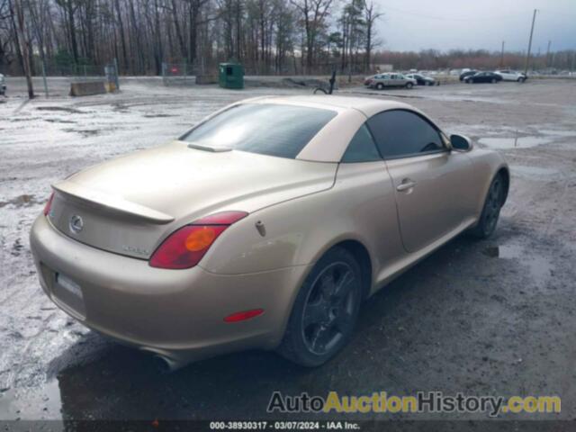 LEXUS SC 430, JTHFN48Y340060842