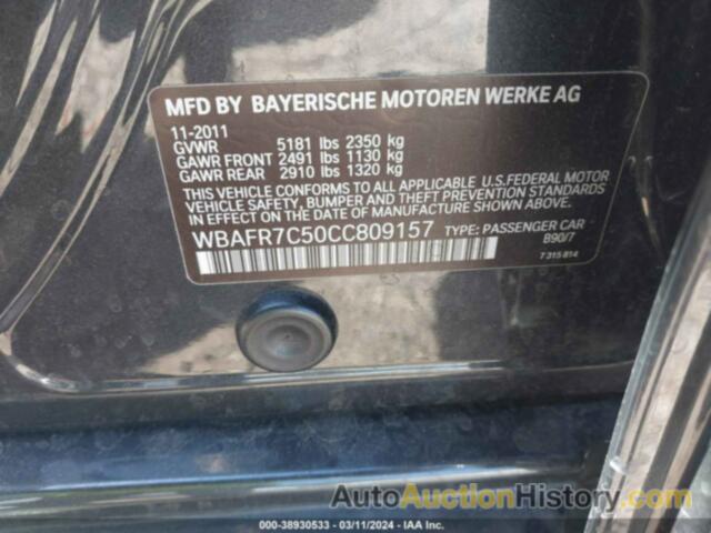 BMW 535I, WBAFR7C50CC809157