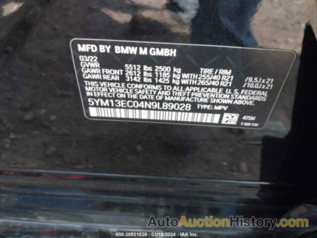 BMW X3 M, 5YM13EC04N9L89028