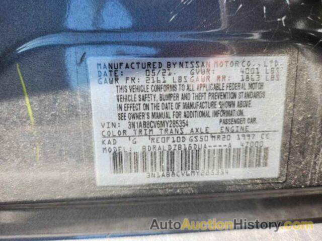 NISSAN SENTRA SV, 3N1AB8CV6MY285354