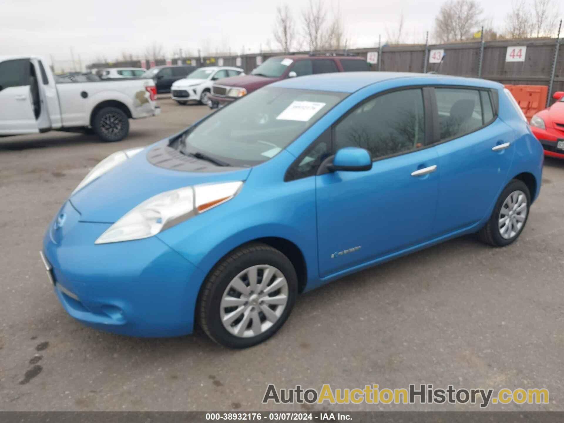 NISSAN LEAF S, 1N4AZ0CP3DC403144