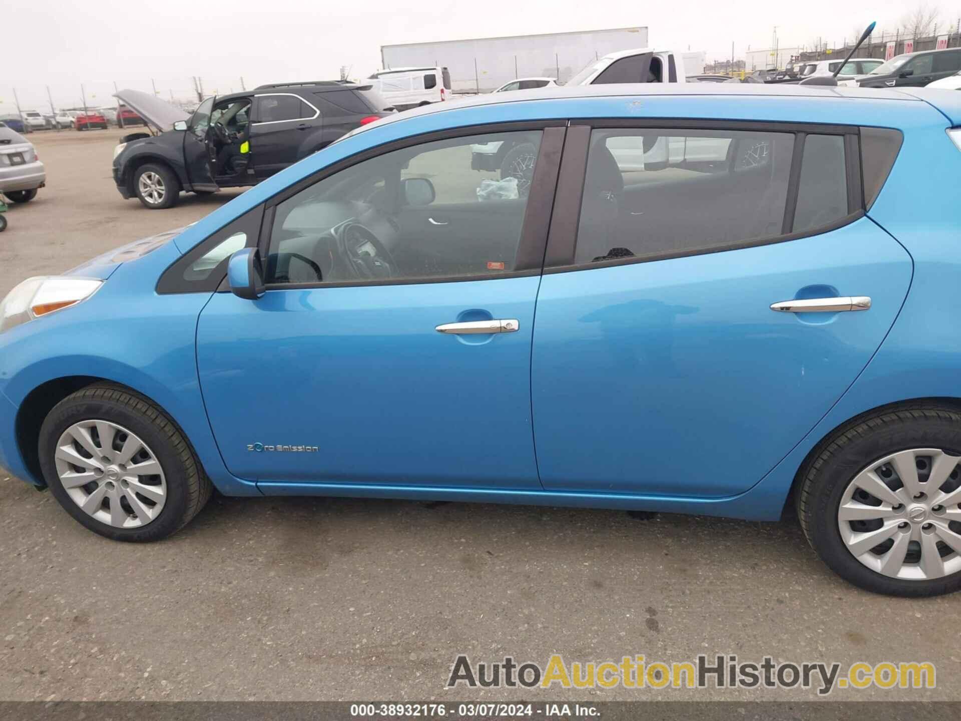 NISSAN LEAF S, 1N4AZ0CP3DC403144