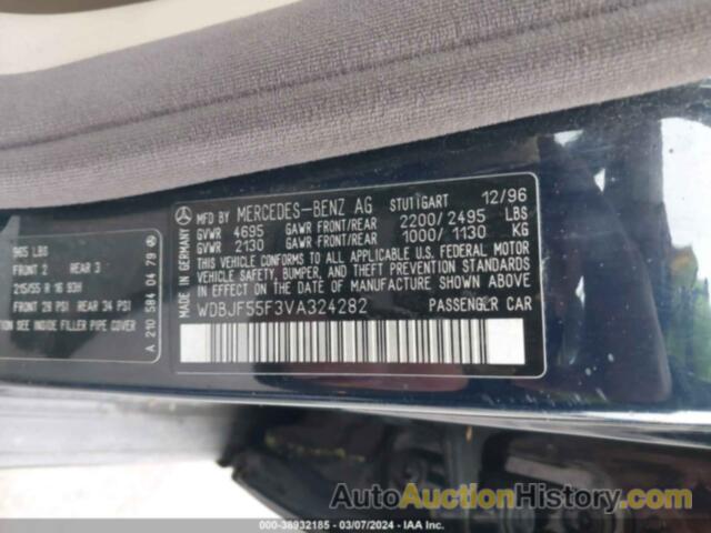 MERCEDES-BENZ E 320 320, WDBJF55F3VA324282