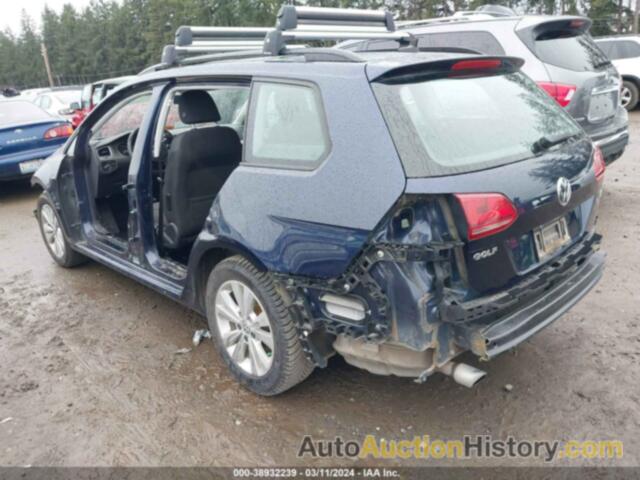 VOLKSWAGEN GOLF SPORTWAGEN TSI S, 3VW017AU6HM537999