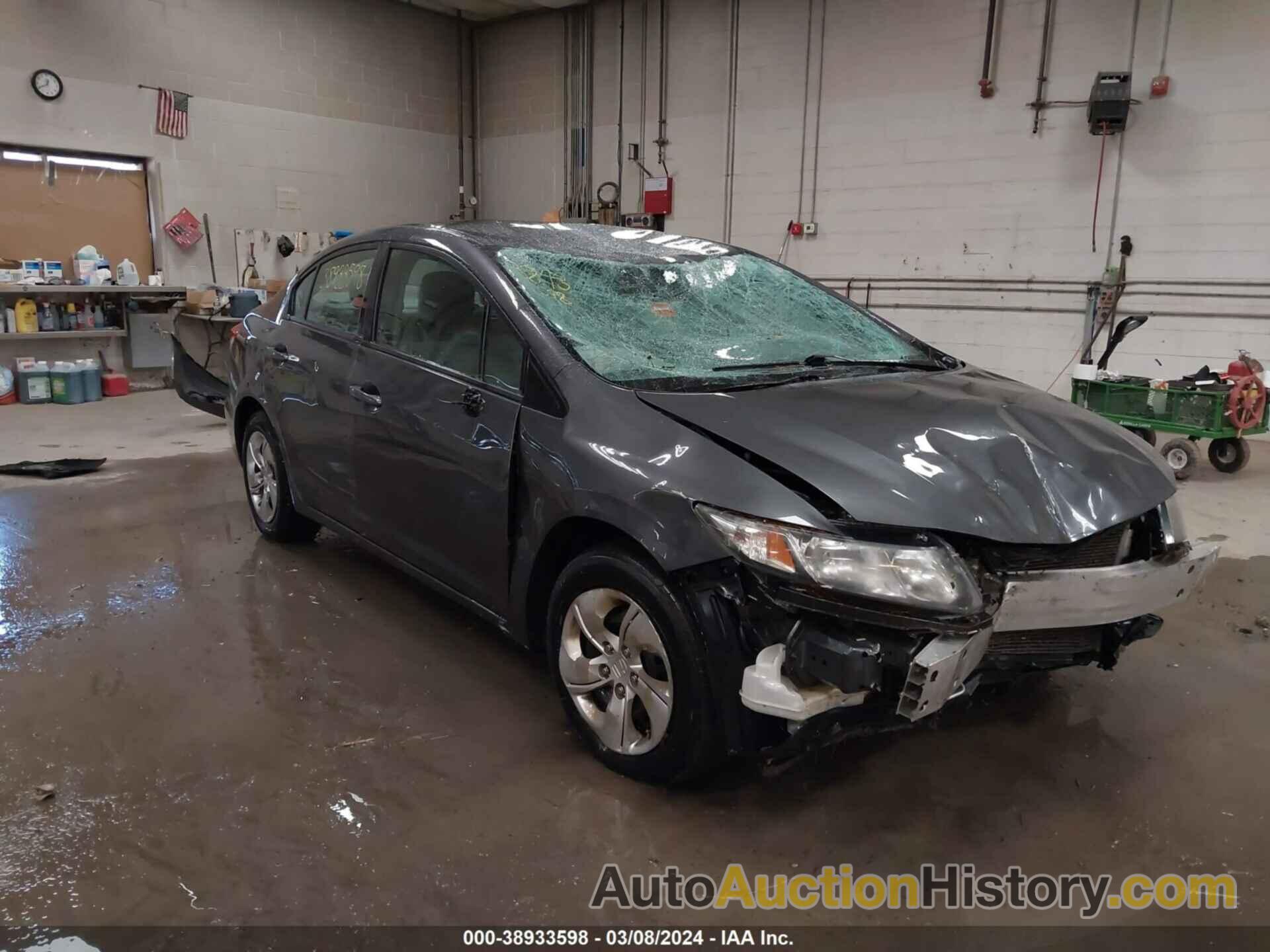 HONDA CIVIC LX, 2HGFB2F57DH542329