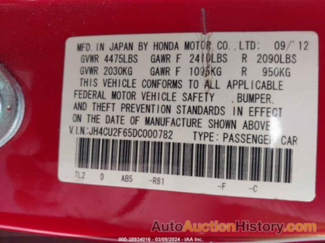 ACURA TSX 2.4, JH4CU2F65DC000782