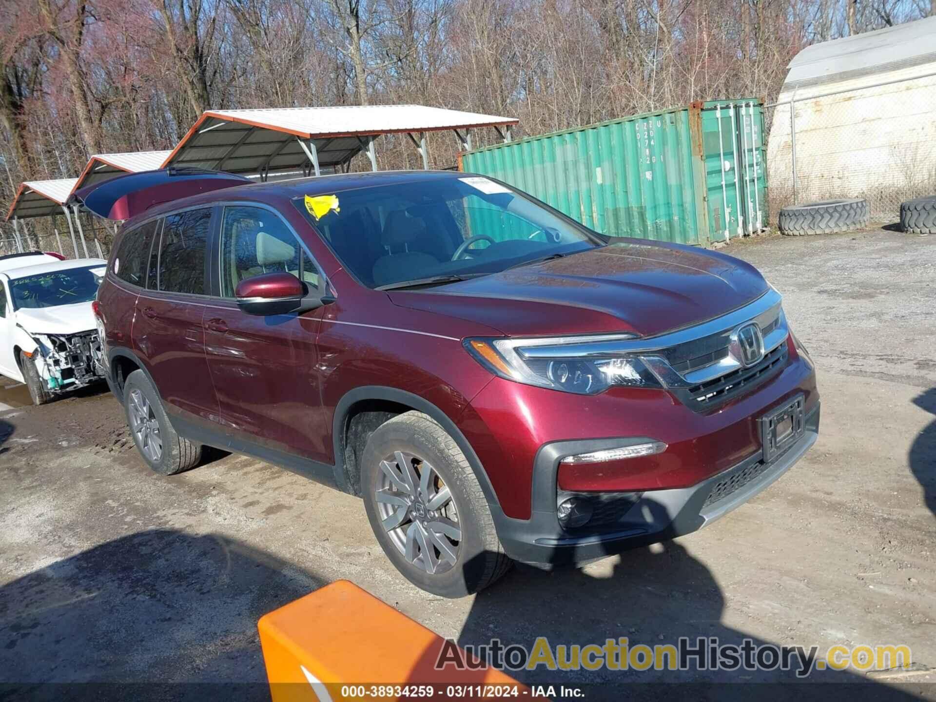 HONDA PILOT EX, 5FNYF6H32KB096740