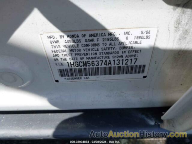 HONDA ACCORD LX, 1HGCM56374A131217