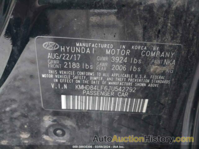 HYUNDAI ELANTRA VALUE EDITION, KMHD84LF6JU542792